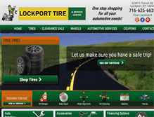 Tablet Screenshot of lockporttire.com